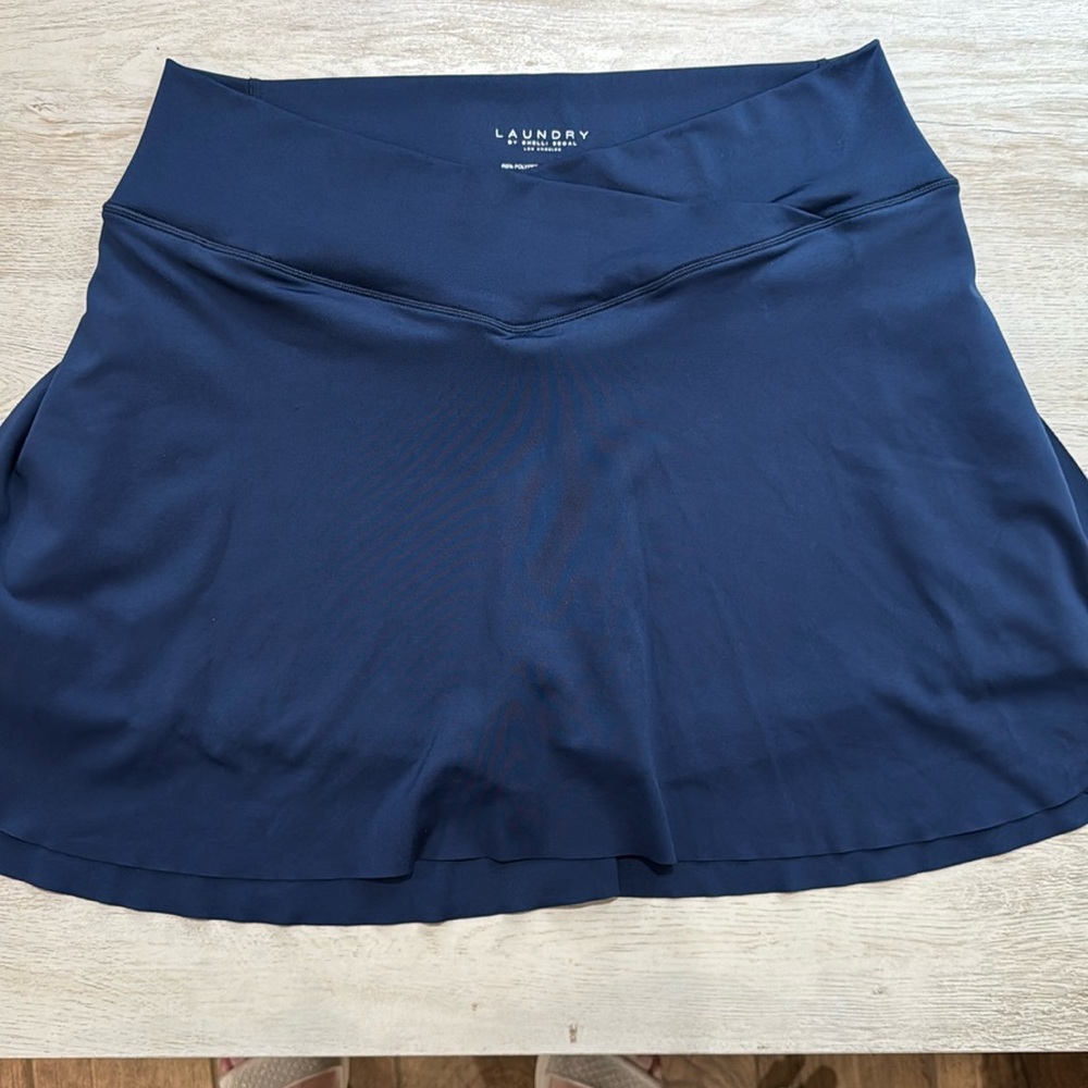 Laundry by Shelli Segal Woman’s blue Built in Shorts Mini Tennis Skort size L